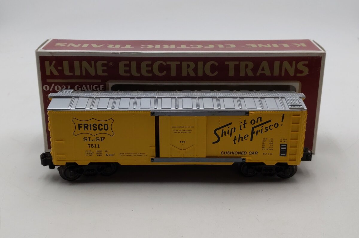 K-Line K7511 Frisco Classic Yellow Reefer Car LN/Box