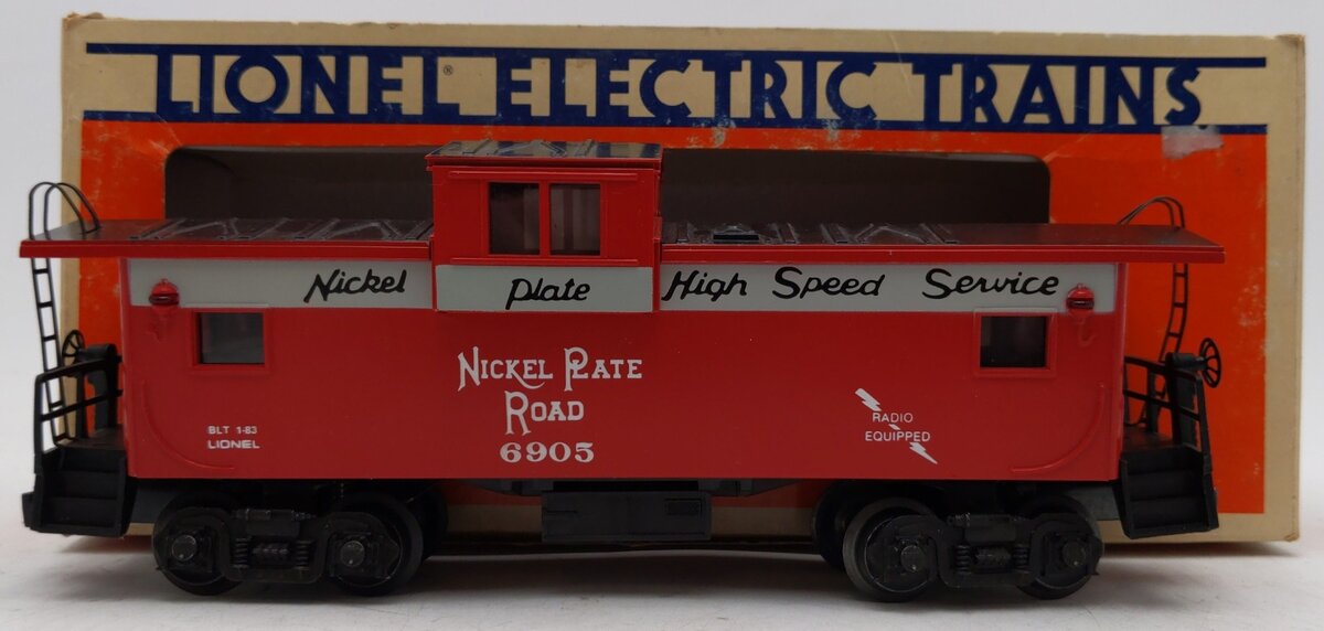 Lionel 6-6905 O Gauge Nickel Plate Road Illuminated Extended Vision Caboose VG/Box