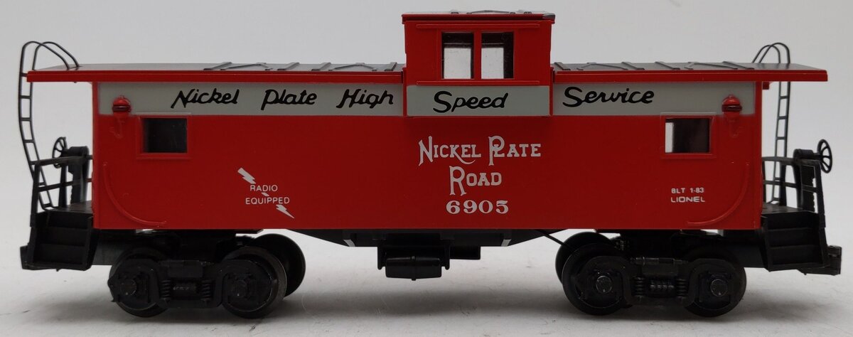 Lionel 6-6905 O Gauge Nickel Plate Road Illuminated Extended Vision Caboose VG/Box