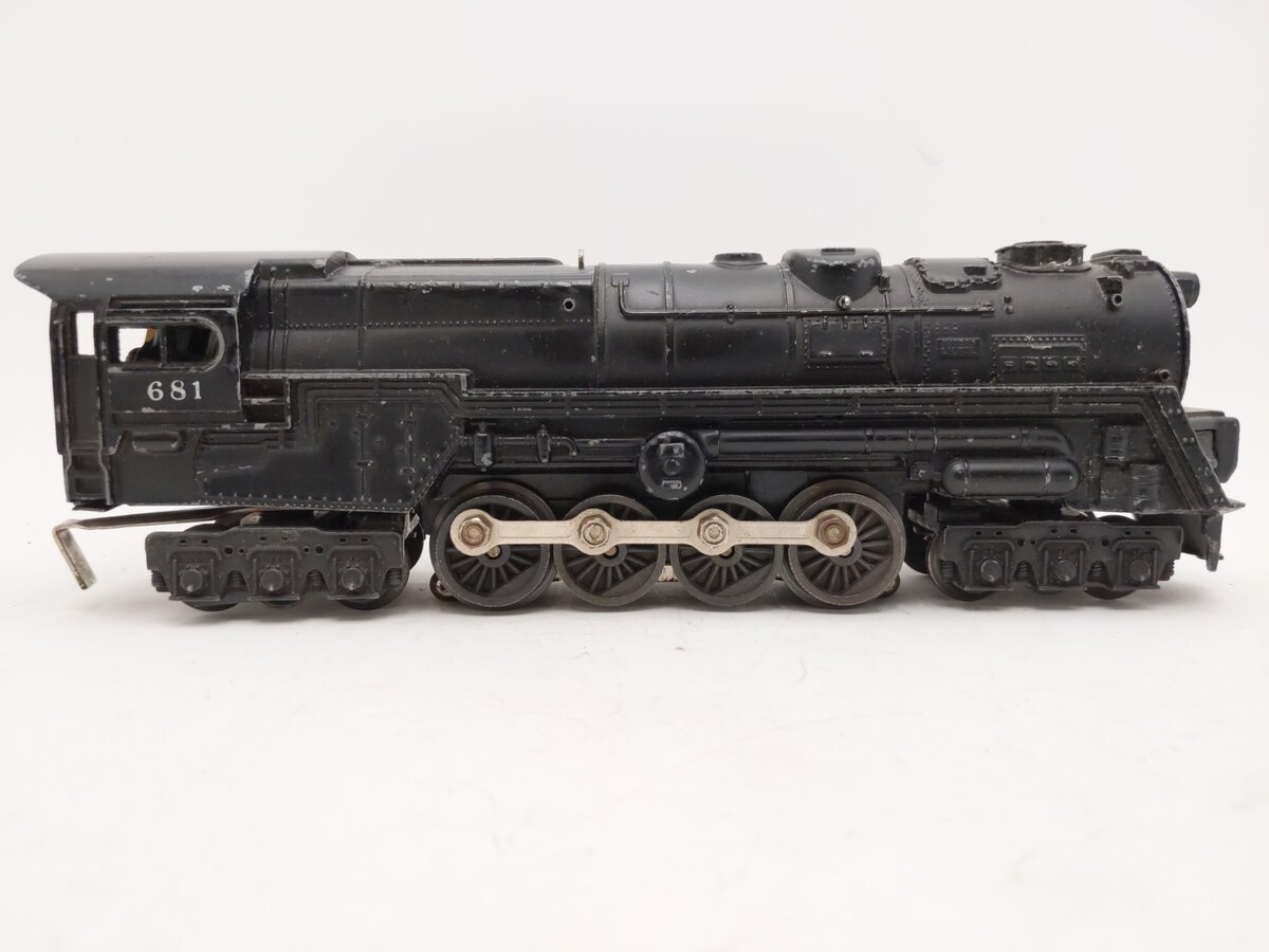 Lionel 681 Vintage O 6-8-6 Die-Cast S2 Steam Turbine Locomotive VG