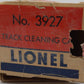 Lionel 3927 O Vintage Postwar Motorized Track Cleaner Car #3927 EX/Box