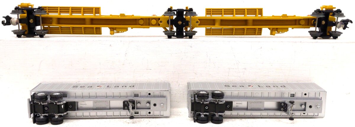 Lionel 6-16322 O Gauge TTUX Flatcar with 2 Sealand Trailers #16321, #16322 LN/Box
