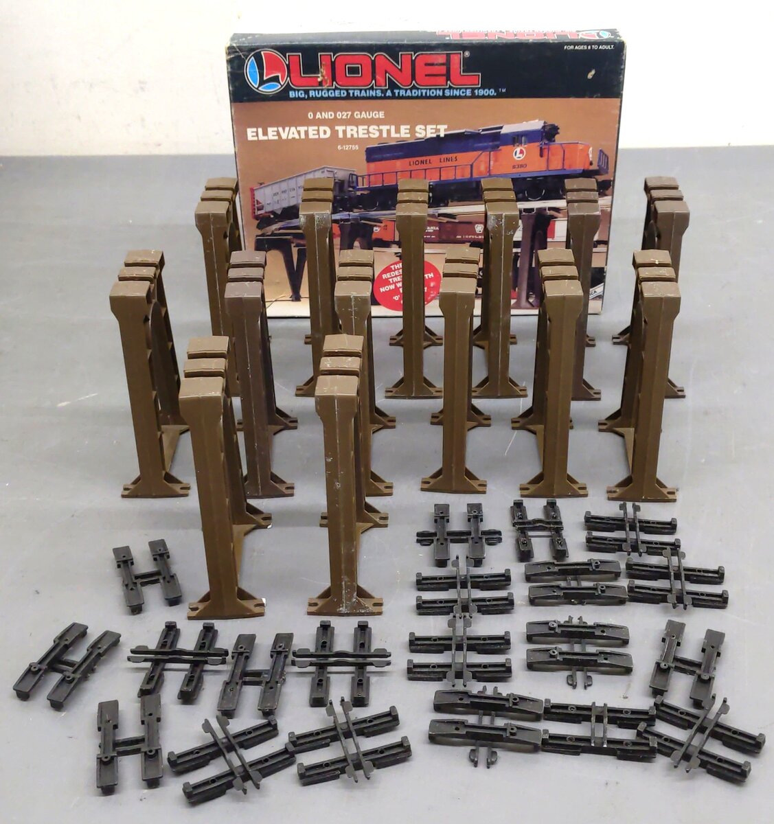 Lionel 6-12755 "O" & "O27" Gauge Elevated Trestle Set VG/Box