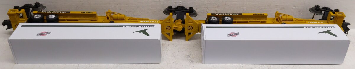 Lionel 6-16334 O Chicago & Northwestern TTUX Flat Cars with Trailers EX/Box