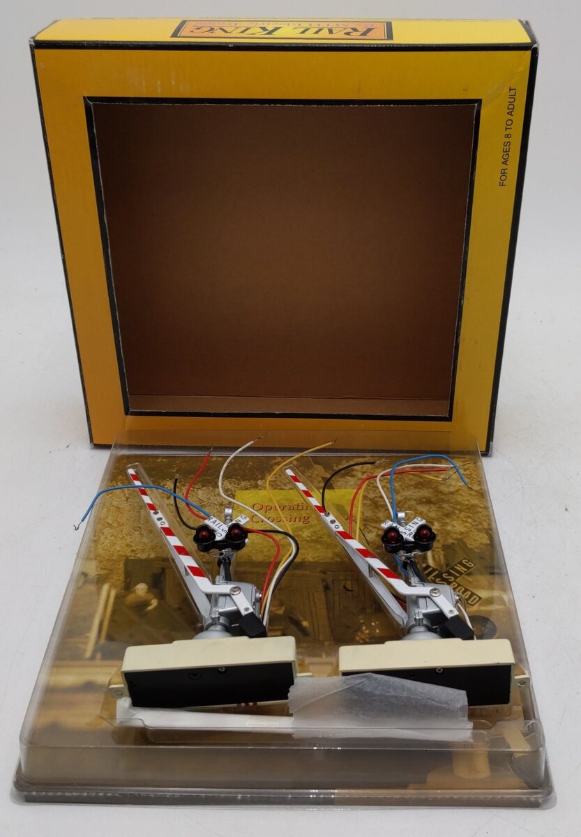 MTH 30-11012 O Gauge Operating Crossing Gates Signal (Box of 2) EX/Box