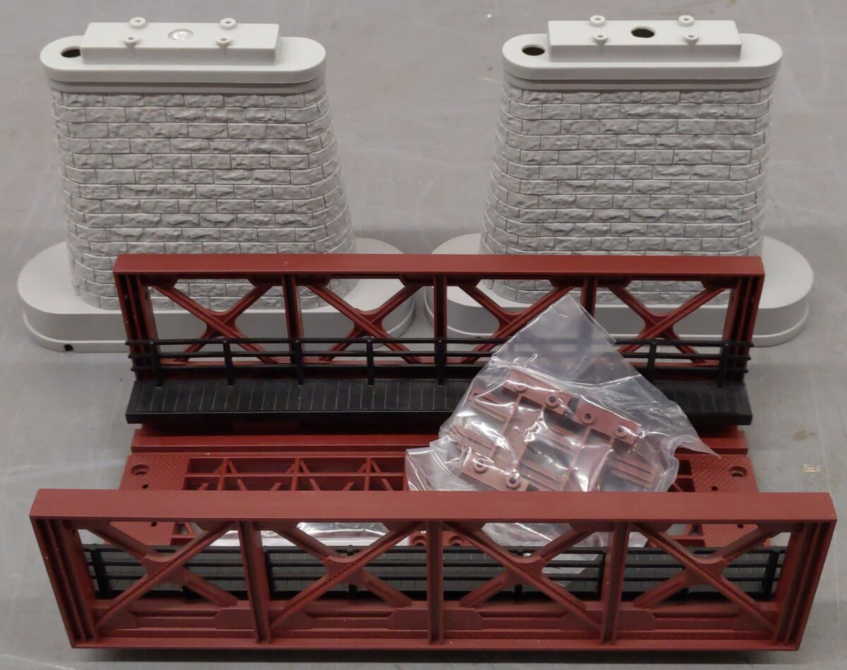 MTH 40-1104 O Gauge Girder Bridge in Rust EX/Box