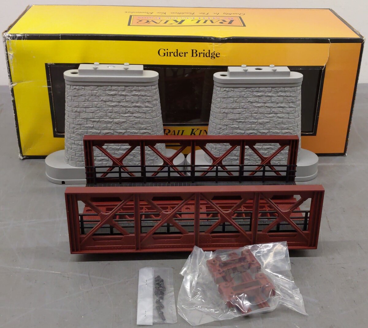 MTH 40-1104 O Gauge Girder Bridge in Rust EX/Box