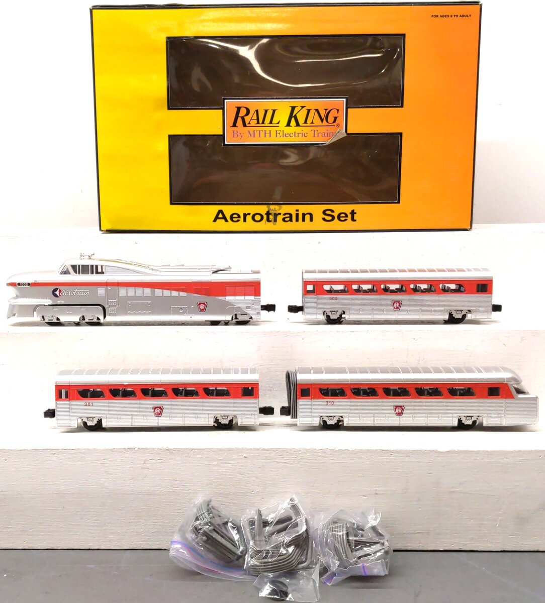 MTH 30-2210-1 Pennsylvania Aerotrain Diesel Passenger Train Set with PS 2.0 EX/Box
