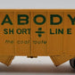 Life Like S785A N Scale Peabody Short Line 2 Bay Arch End Open Hopper PSL #6631 EX/Box