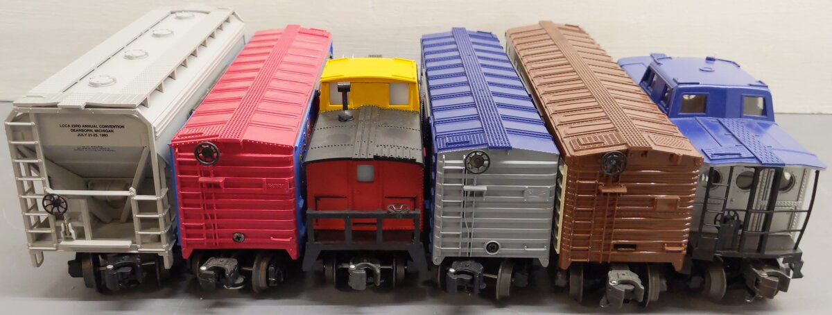 Assorted O Scale Freight Cars- 6460, 2601, 6111891, 2332, 6672, 1999 [6] EX