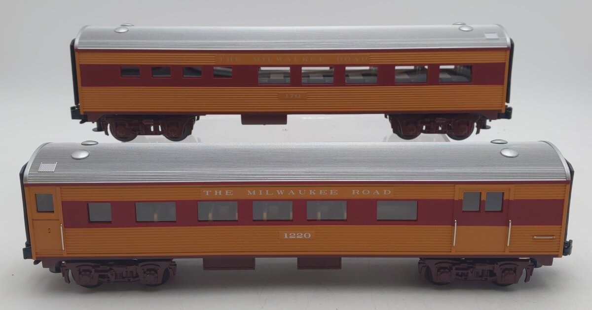 MTH 30-6091 O Milwaukee RailKing Streamlined Combo/Diner Set NIB