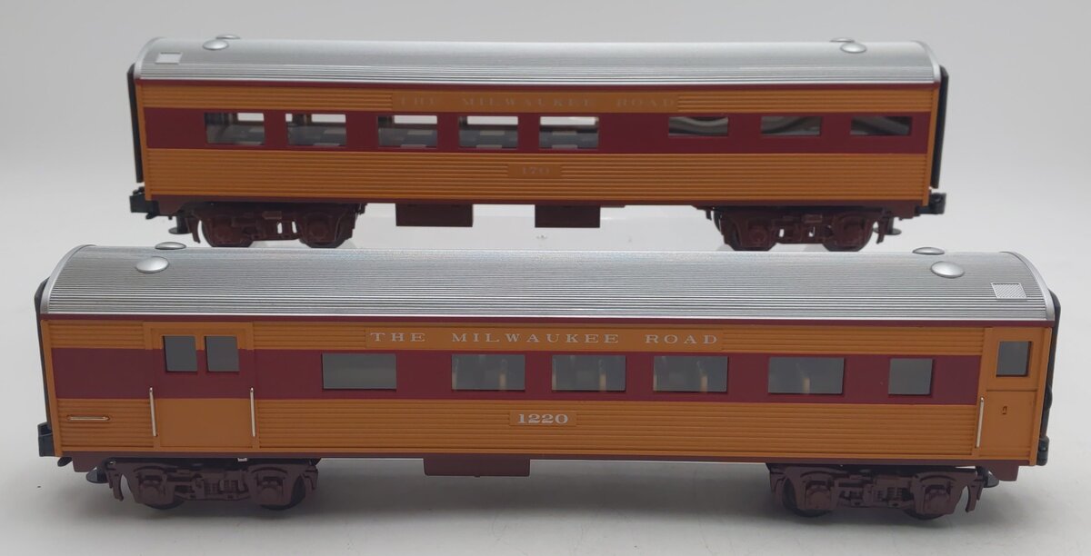 MTH 30-6091 O Milwaukee RailKing Streamlined Combo/Diner Set NIB