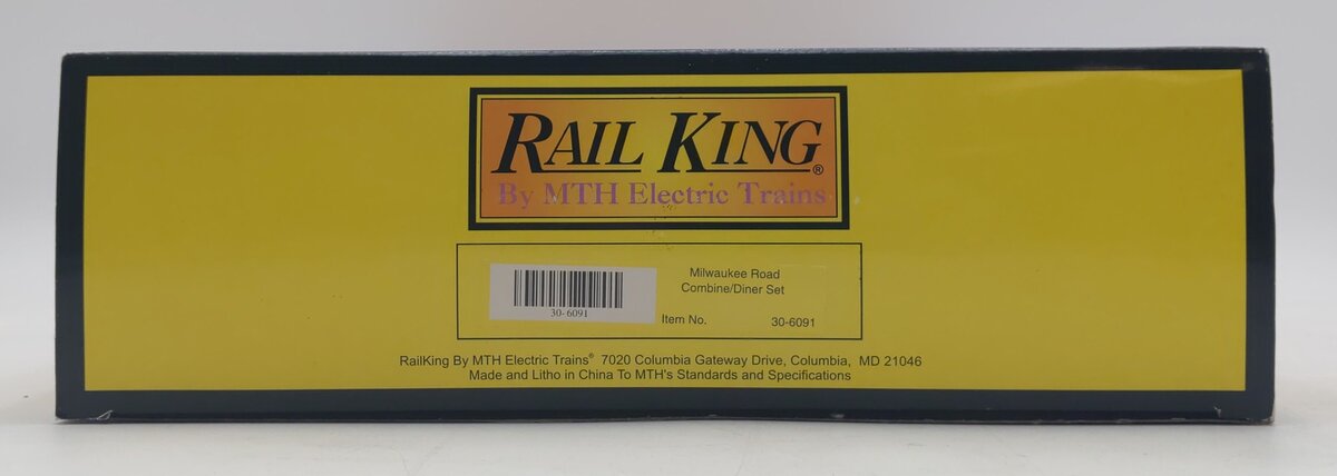 MTH 30-6091 O Milwaukee RailKing Streamlined Combo/Diner Set NIB