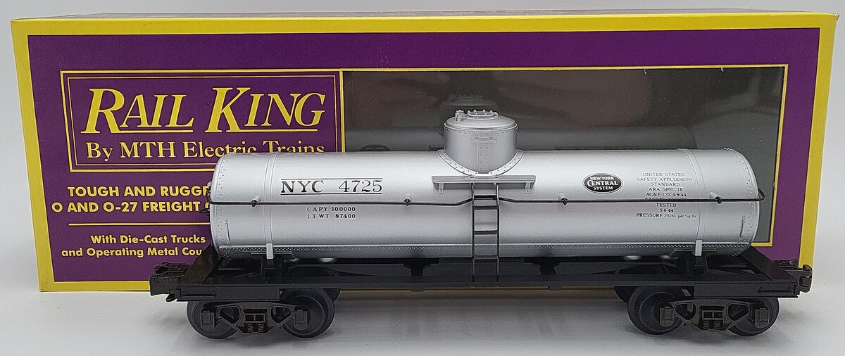 MTH 20-7301 O New York Central Tank Car #4725 LN/Box