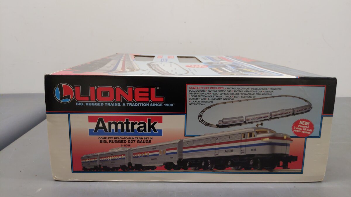 Lionel 6-11748 O Gauge Amtrak Diesel Passenger Train Set LN/Box