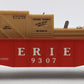 Lionel 6-9307 O Gauge Erie Animated Cop & Hobo Gondola #9307 EX