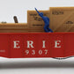 Lionel 6-9307 O Gauge Erie Animated Cop & Hobo Gondola #9307 EX