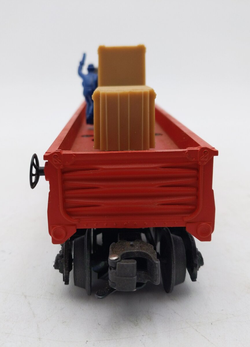 Lionel 6-9307 O Gauge Erie Animated Cop & Hobo Gondola #9307 EX