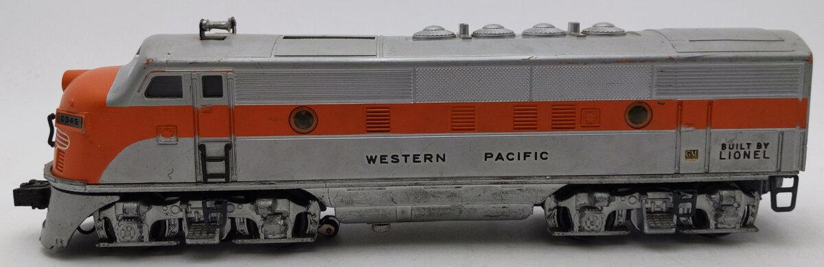 Lionel 2345 Vintage O Western Pacific F3 A Diesel Locomotive A Unit VG