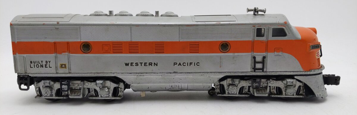 Lionel 2345 Vintage O Western Pacific F3 A Diesel Locomotive A Unit VG