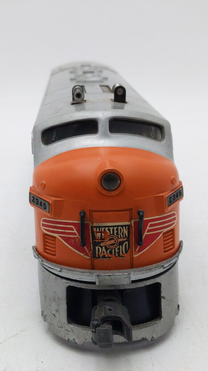 Lionel 2345 Vintage O Western Pacific F3 A Diesel Locomotive A Unit VG