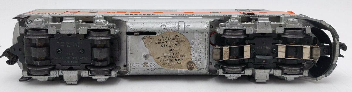 Lionel 2345 Vintage O Western Pacific F3 A Diesel Locomotive A Unit VG
