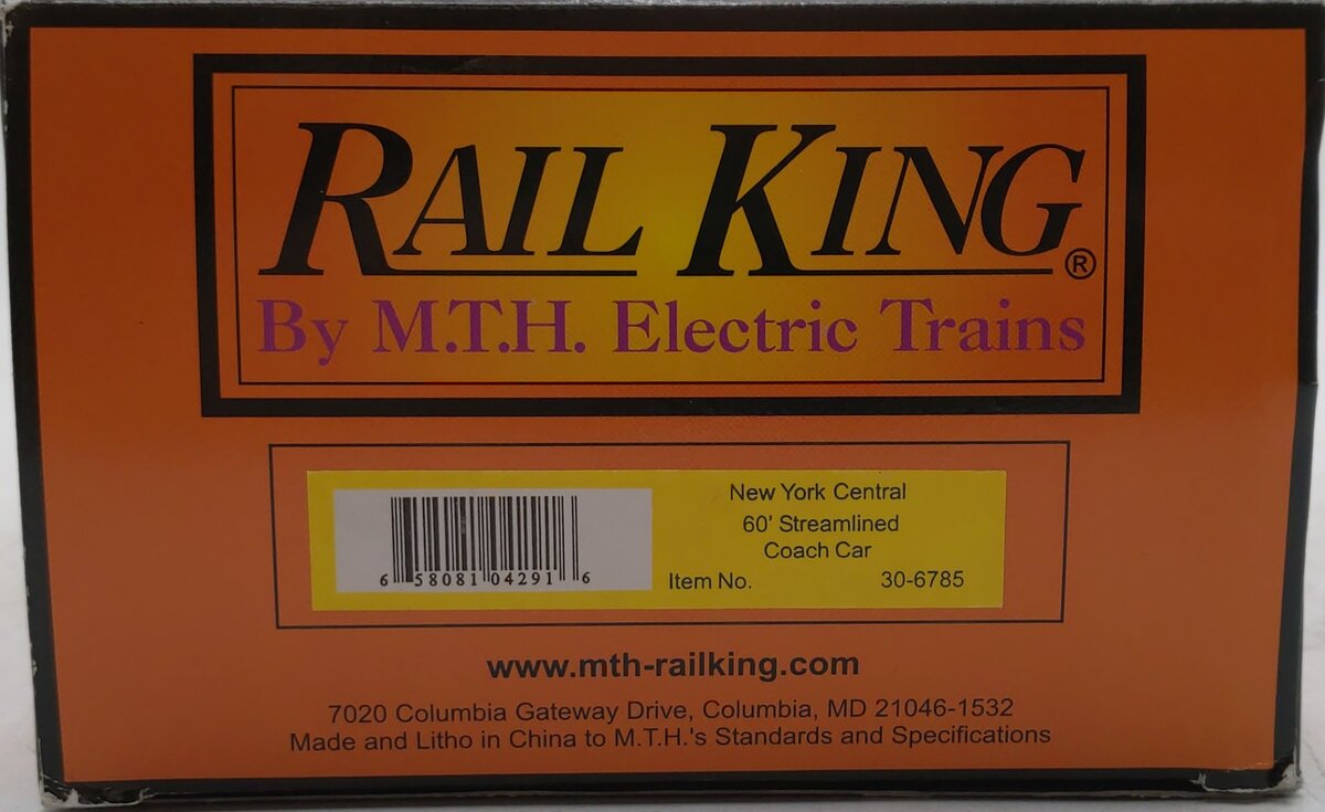 MTH 30-6785 O New York Central 