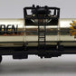 Lionel 6-9154 O Gauge Bordens Plated Gold Tank Car EX