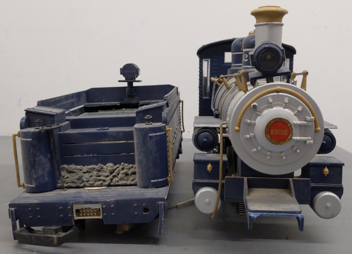 Bachmann 91243 G Scale B&O Royal Blue 4-6-0 Steam Locomotive & Tender #1332