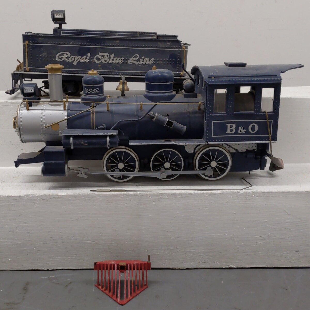 Bachmann 91243 G Scale B&O Royal Blue 4-6-0 Steam Locomotive & Tender #1332