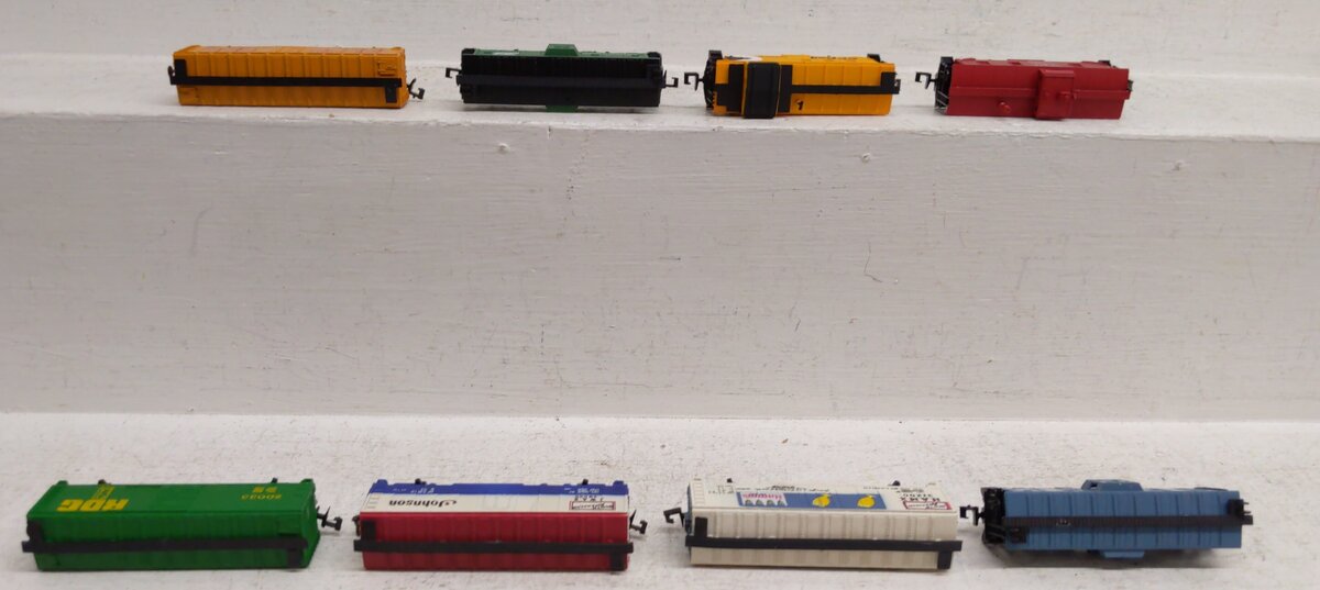 Assorted N Scale Freight Cars #20033,17107,49000,31200,438815,52559,3310 [8] EX/Box