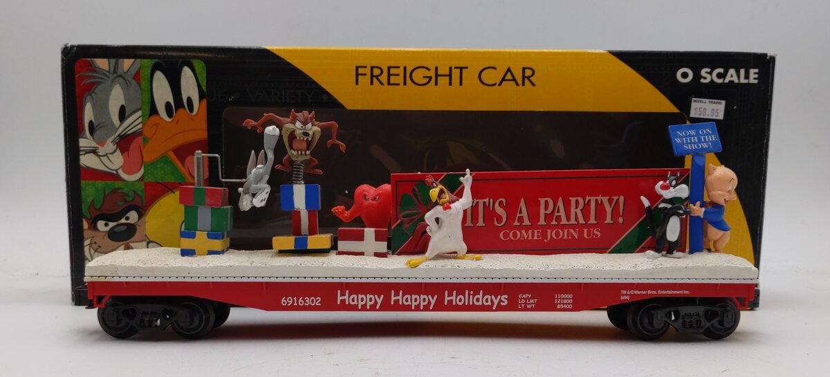 K-Line K691-6302 O Gauge Looney Tunes Holiday Operating Flatcar NIB