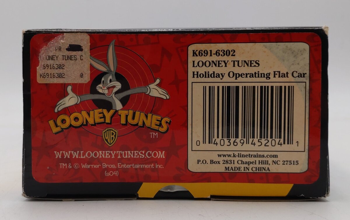 K-Line K691-6302 O Gauge Looney Tunes Holiday Operating Flatcar NIB
