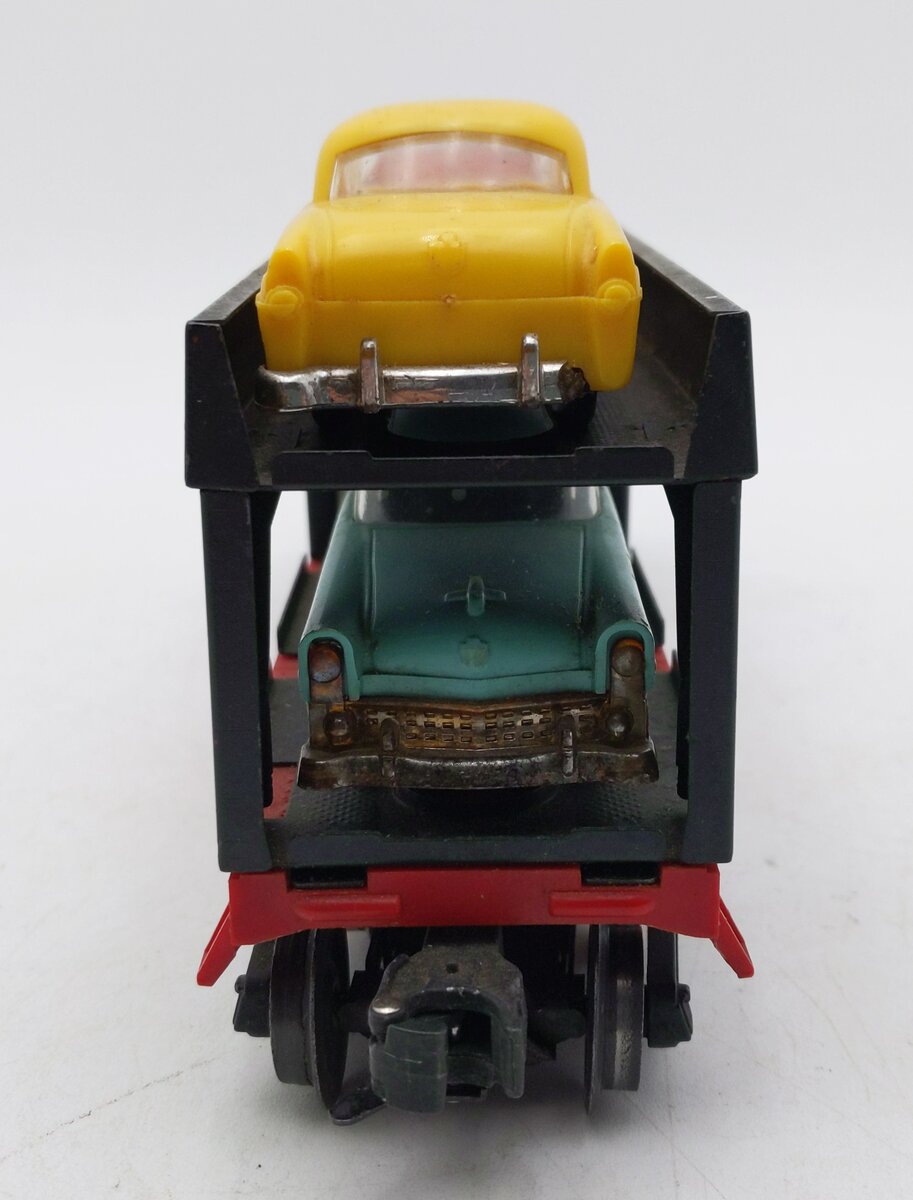 Lionel 6414 Vintage O Evans Autoloader with 4 Automobiles EX