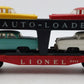 Lionel 6414 Vintage O Evans Autoloader with 4 Automobiles EX