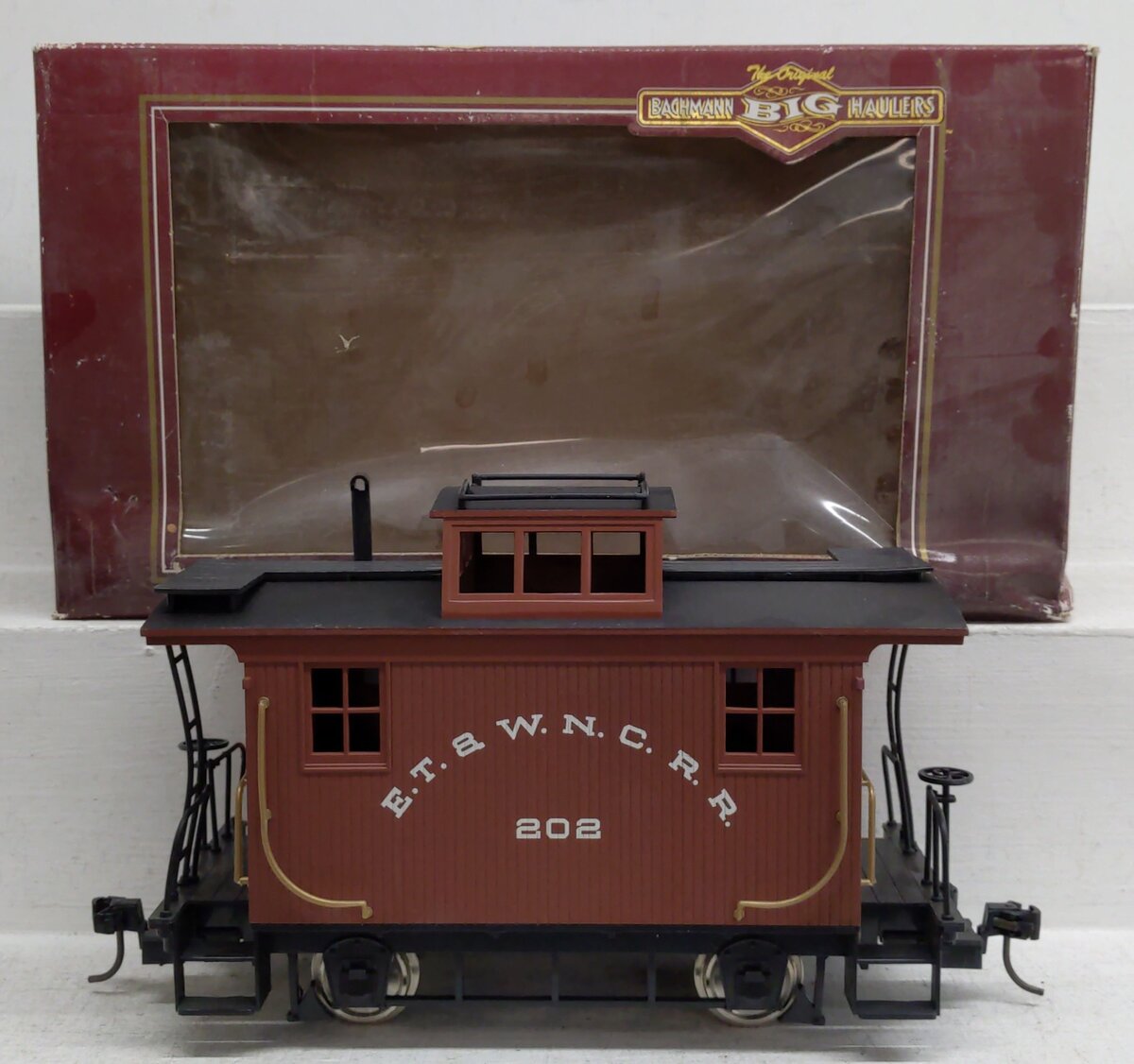 Bachmann 93120 G Eastern Tennessee & Western North Carolina 4-Wheel Caboose #202 EX/Box