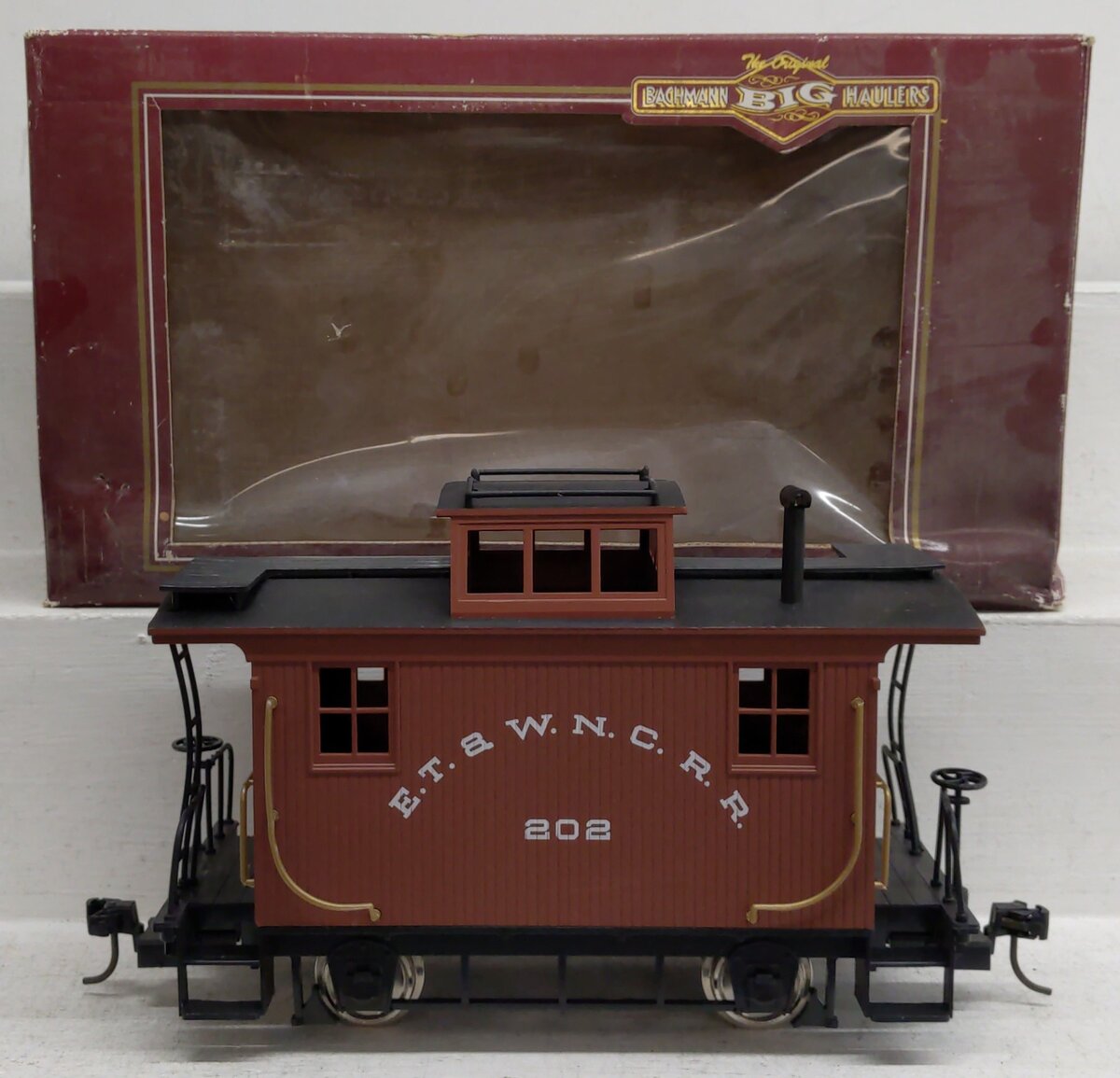 Bachmann 93120 G Eastern Tennessee & Western North Carolina 4-Wheel Caboose #202 EX/Box