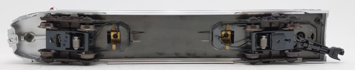 Lionel 6-9580 O Gauge Burlington Aluminum "Silver Veranda" Observation Car EX/Box