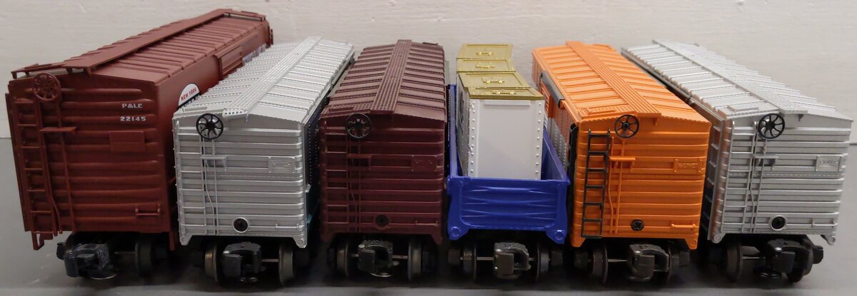 Assorted O Freight Cars K-90007, K90005, 6-19906, 22145, 6-52051, 6-52051 [6] EX