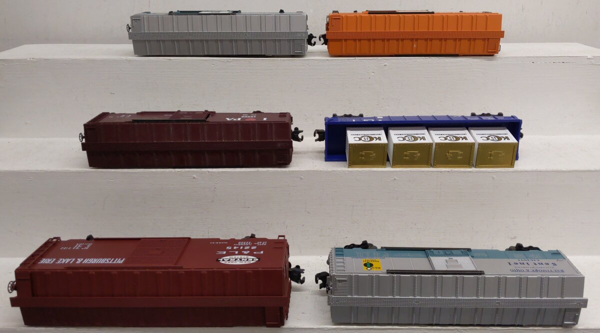 Assorted O Freight Cars K-90007, K90005, 6-19906, 22145, 6-52051, 6-52051 [6] EX