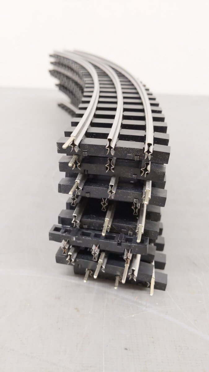 Gargraves 54-202-S O Regular Stainless 54" Curve Plasti Tie Sectional Tracks (8) LN/Box
