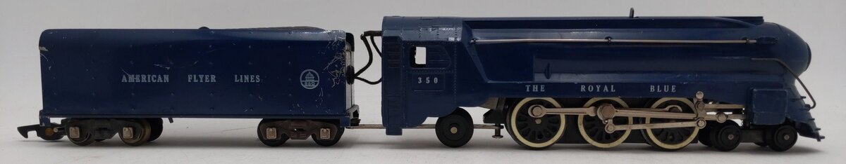 American Flyer 350 Vintage S B&O The Royal Blue 4-6-2 Die-Cast Steam Locomotive VG