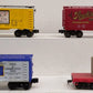 Lionel & Atlas O Gauge Freight Cars: 6-9808, 6-7605, 6-9807 & 4356 [4] EX