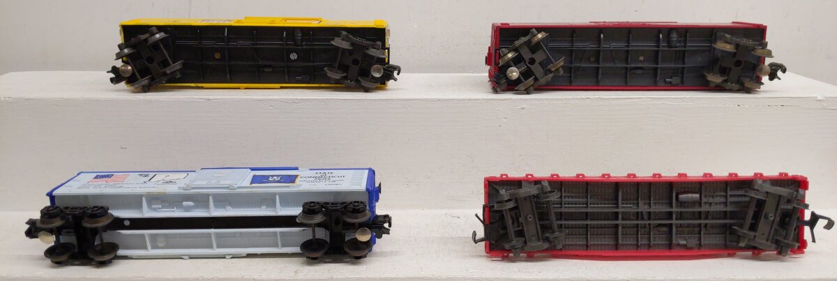 Lionel & Atlas O Gauge Freight Cars: 6-9808, 6-7605, 6-9807 & 4356 [4] EX