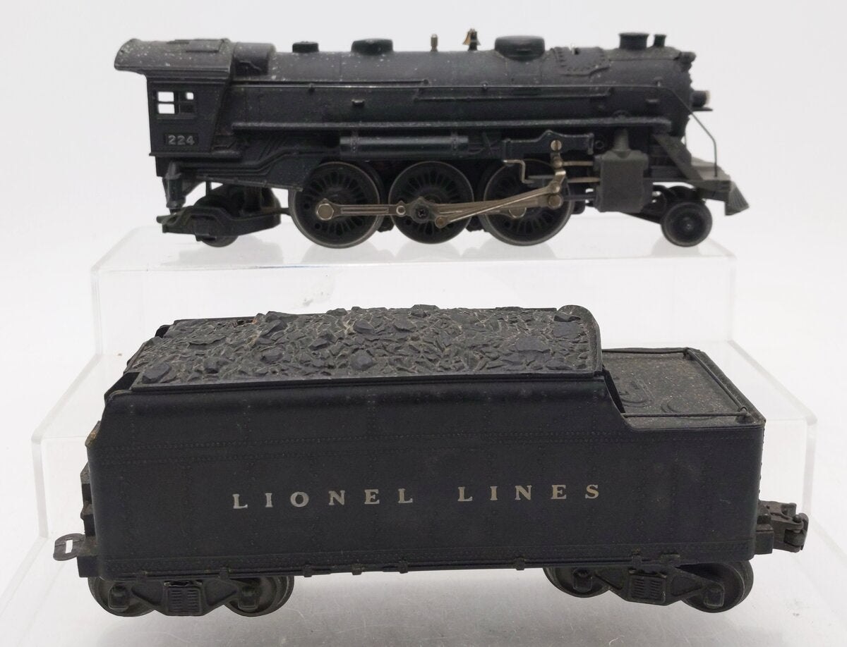 Lionel 224 Lionel 224 2-6-2 Die-Cast Steam Locomotive w/2466W Tender EX