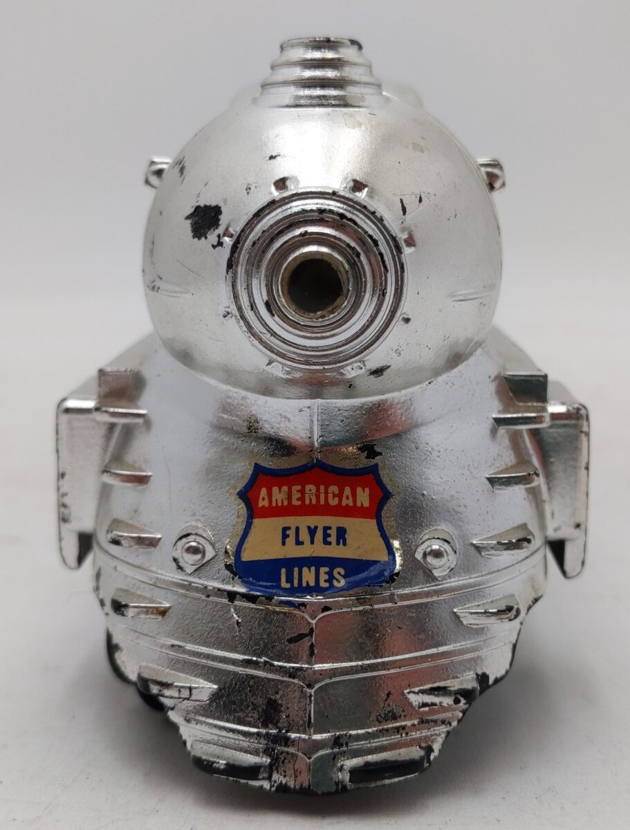 American Flyer 356 S Silver Bullet 4-6-2 Steam Locomotive & Tender - Chrome VG