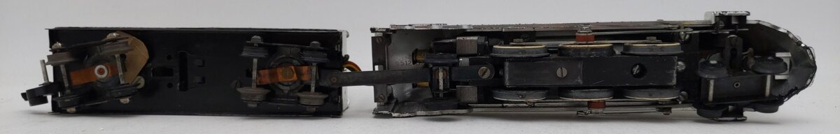 American Flyer 356 S Silver Bullet 4-6-2 Steam Locomotive & Tender - Chrome VG