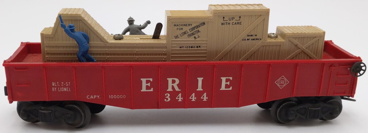 Lionel 3444 Vintage O Gauge Erie Operating Cop & Hobo Car VG/Box