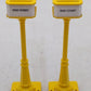 MTH 20-1028 O Gauge Yellow Street Lamp Accessory (Pair of 2) LN/Box
