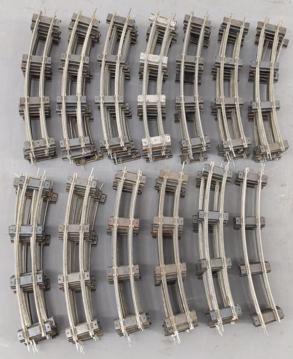 American Flyer 702 Vintage S Curved Track Sections (64) VG
